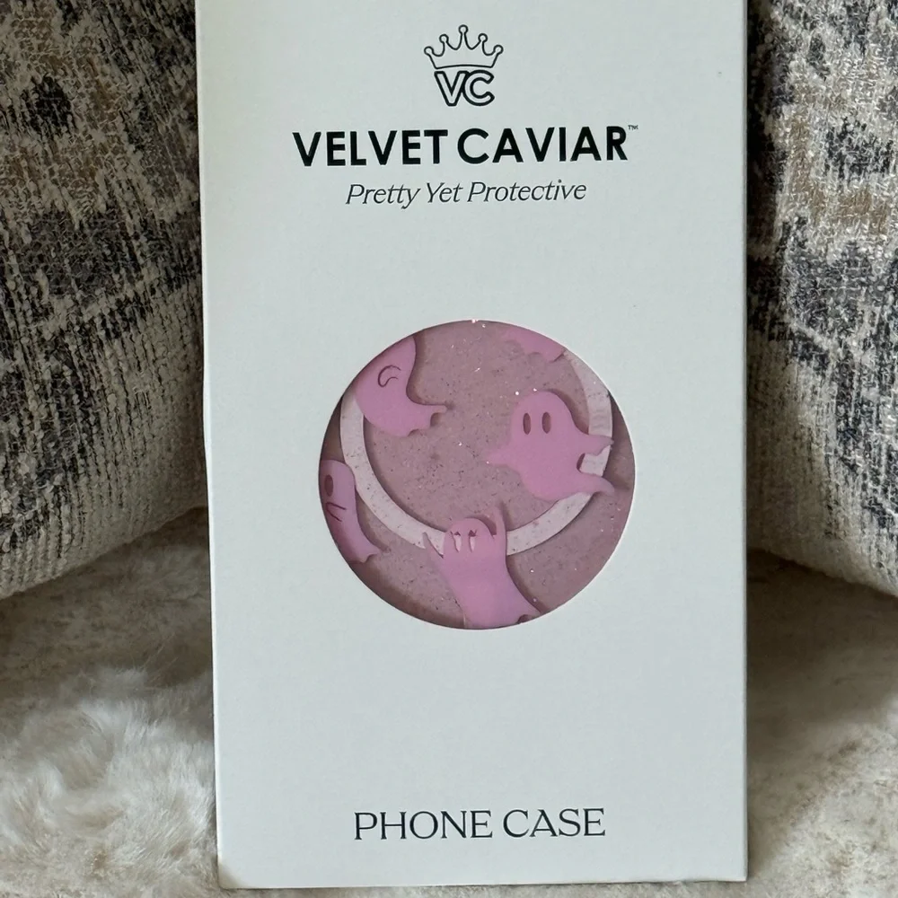 🌷Velvet Caviar Pink Glitter Ghost iPhone 15 Pro Max Phone Case - Picture 4 of 5